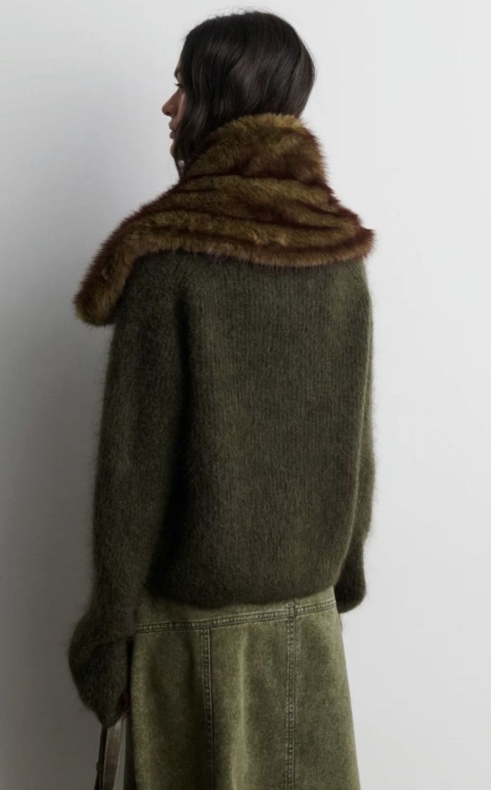 Agola Collar Black olive 