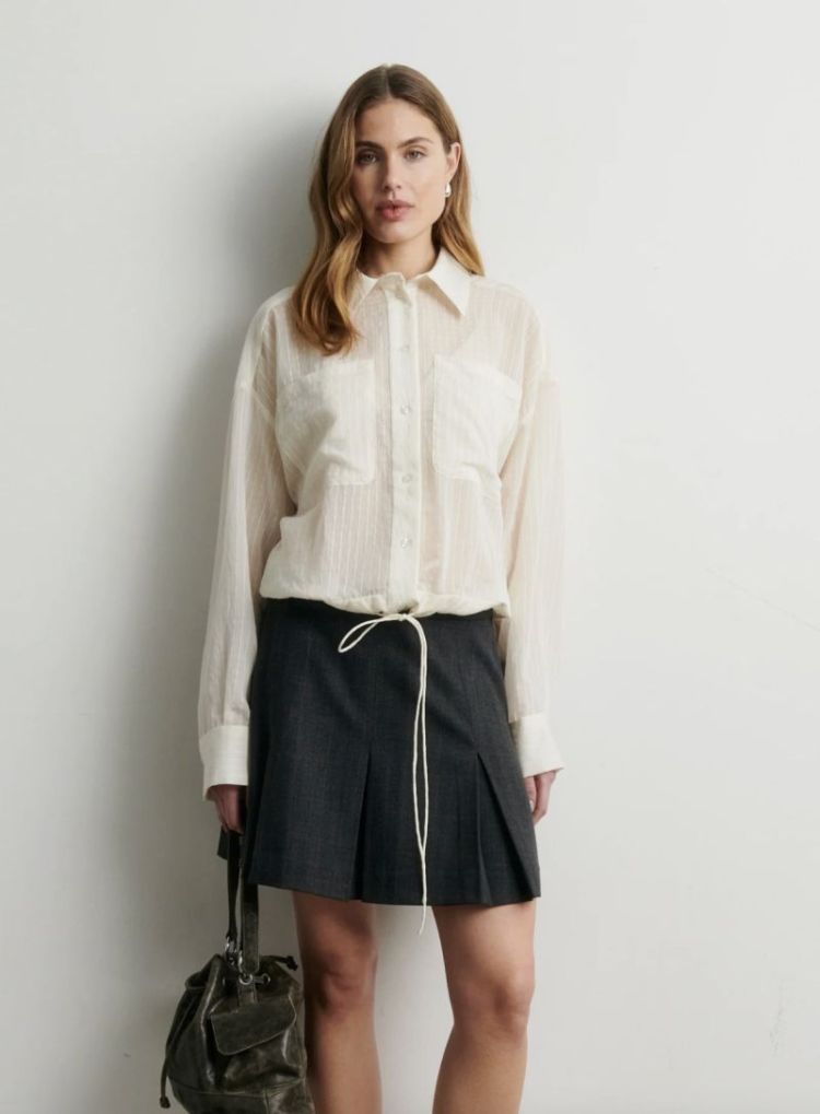 Anjou mini skirt  Dark grey melan