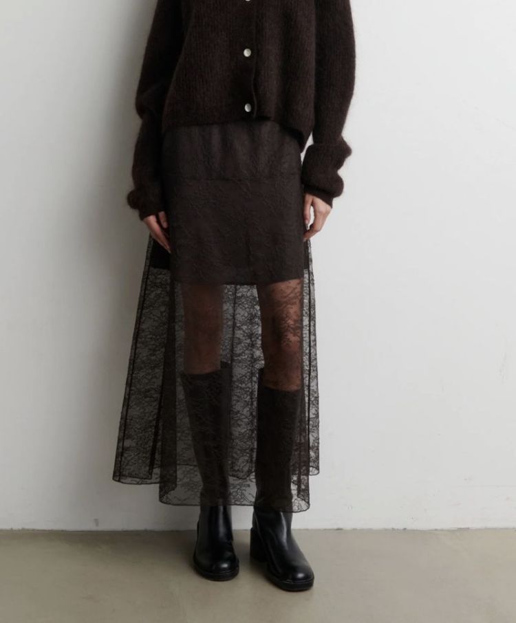 Sybell lace skirt Demitasse