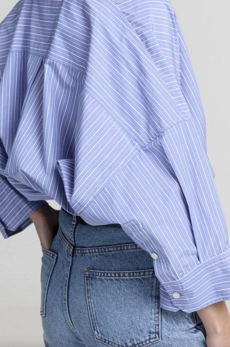 Jackie shirt Light blue stri