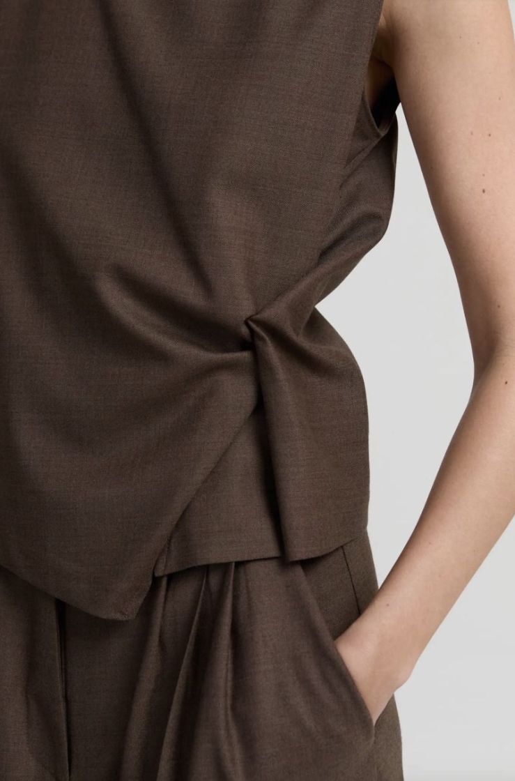Camille pants Brown melange