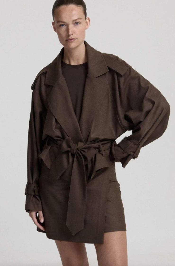 Gemma skirt DARK BROWN