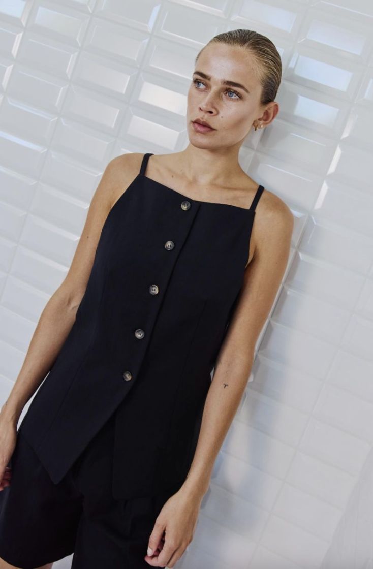 WBL Maritsa Waistcoat Black