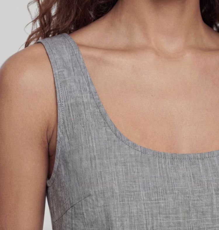 Ezra dress Grey melange