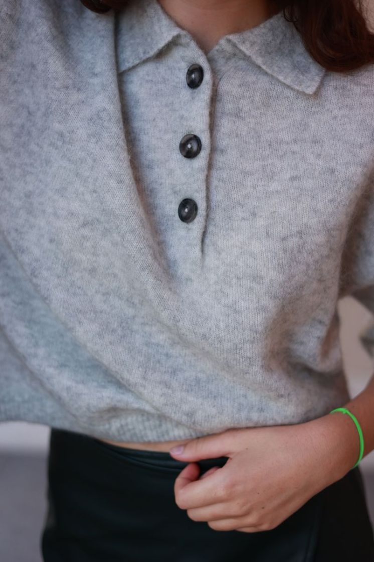 Callie polo shirt Light grey