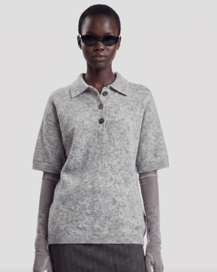 Callie polo shirt Light grey