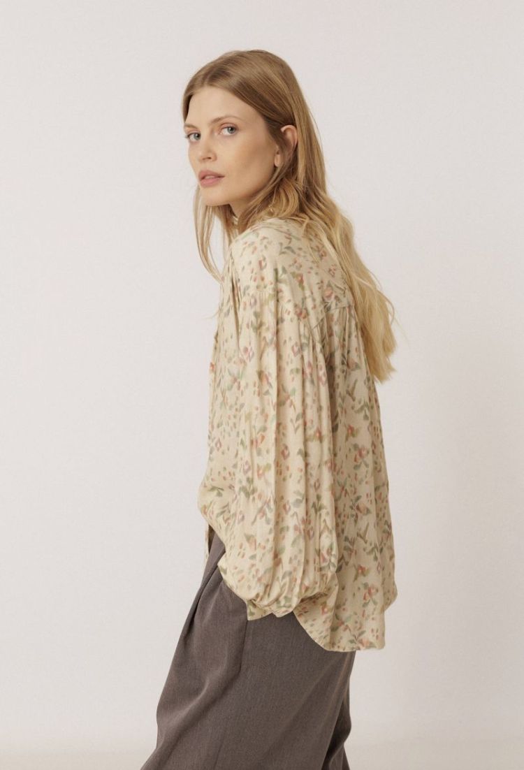 Oversize cotton shirt Ecru