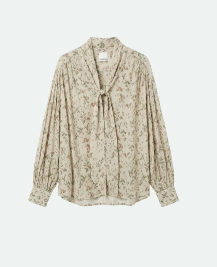 Oversize cotton shirt Ecru