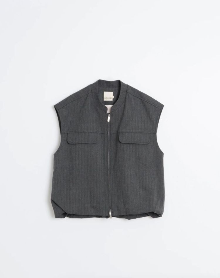 Chaleco Puffy hem vest  Marengo
