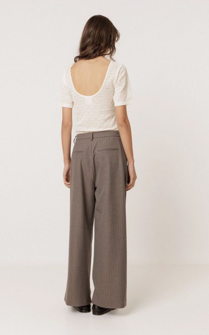 GABI Dressy pants with darts Cement
