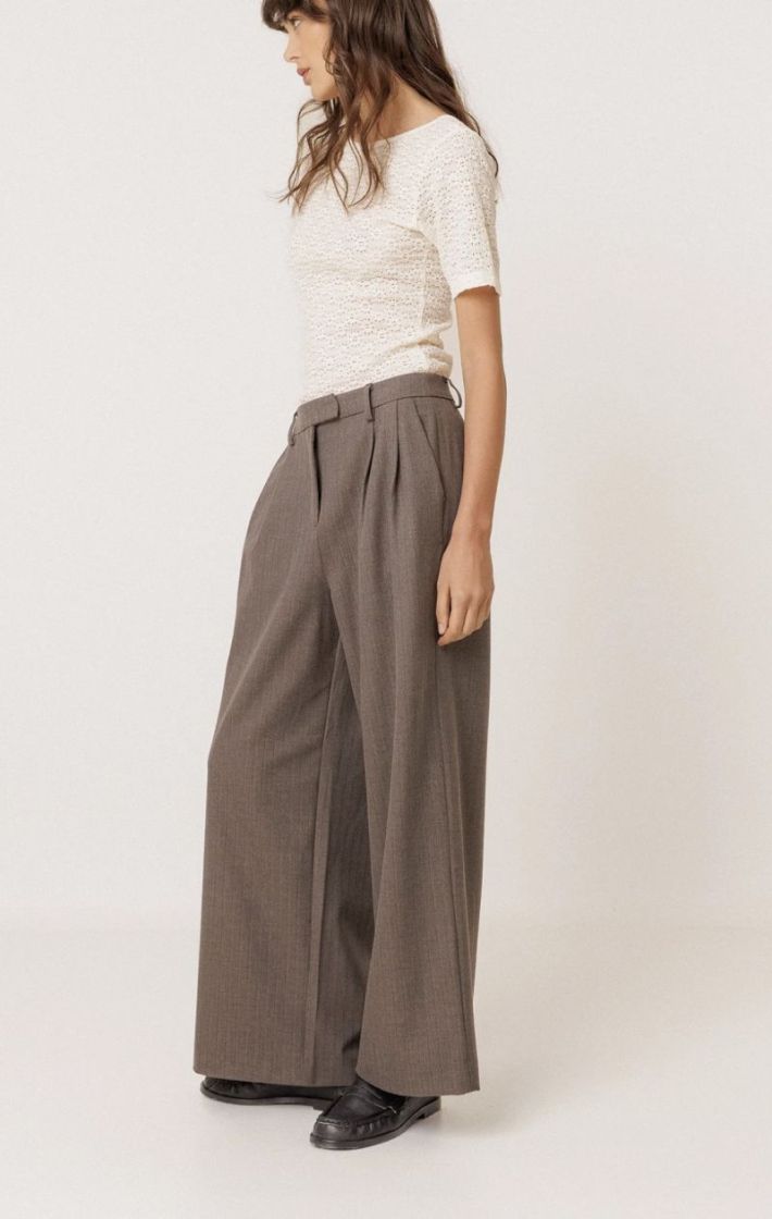 GABI Dressy pants with darts  Cement