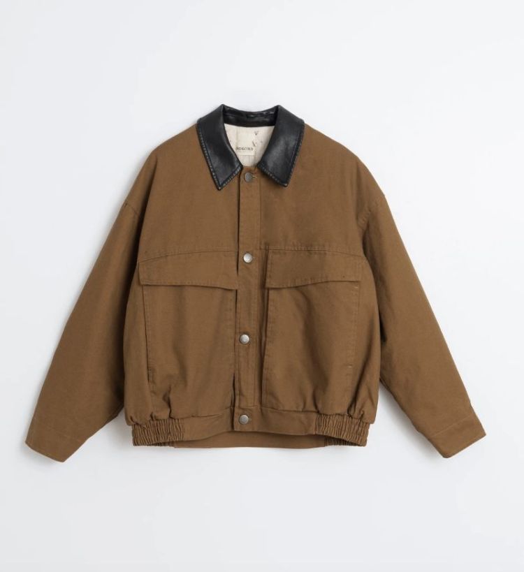 Washed-effect quilted jacket Toffee