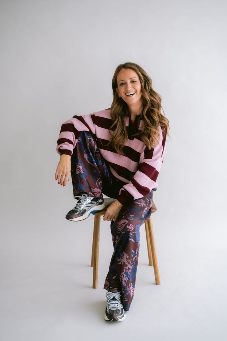 Sam pants Bordeaux flower