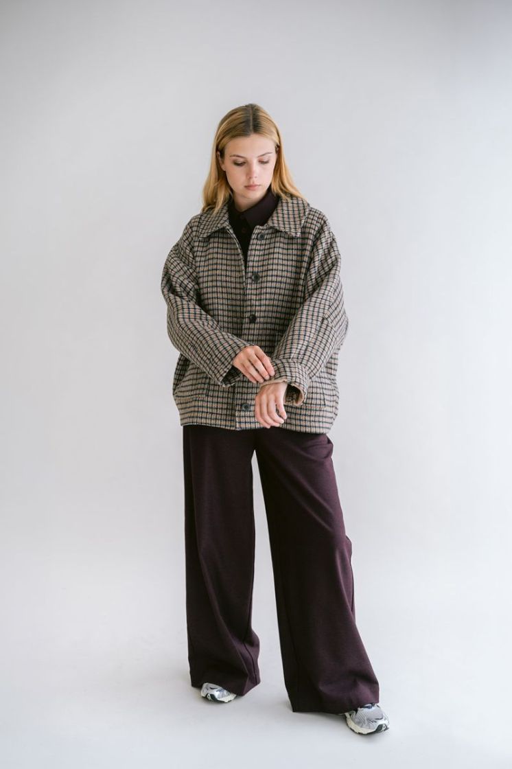 Sam pants Solid bordeau