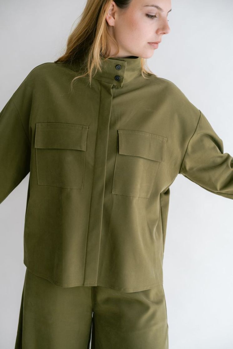 Miko blouse tencel green