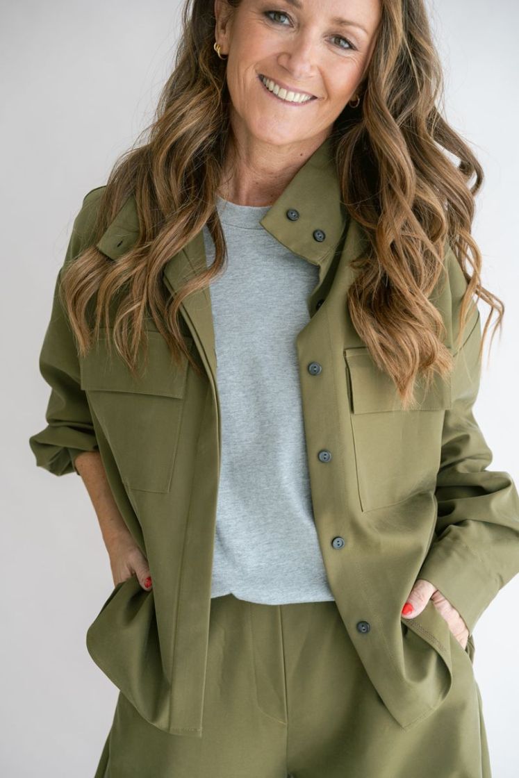 Miko blouse tencel green