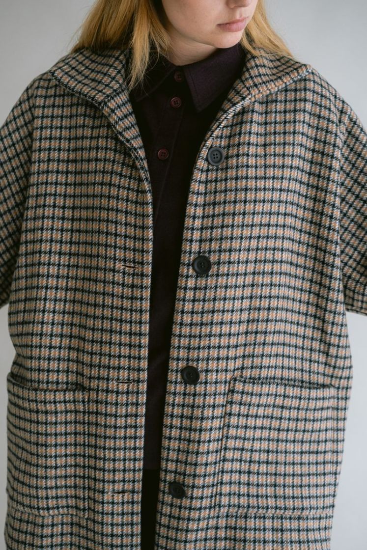 Noor jacket long check check