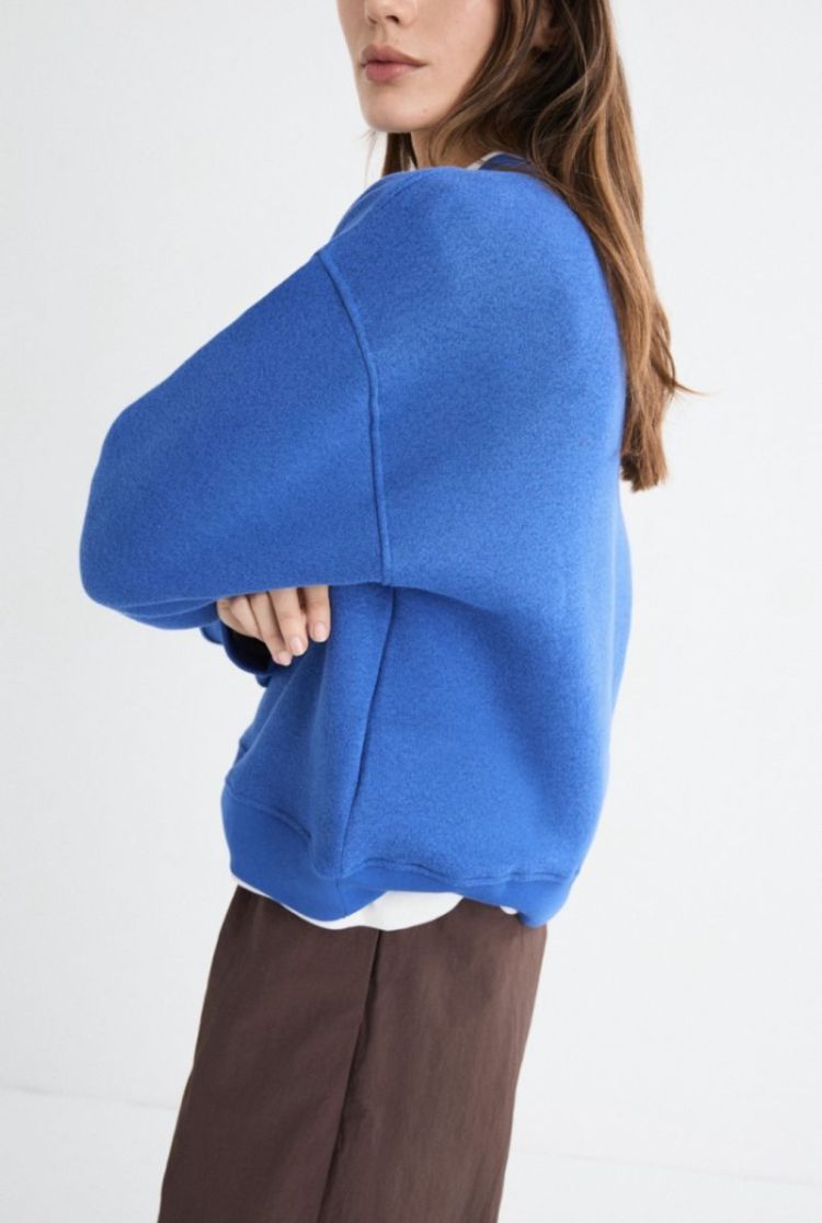 Lumen round neck jumper Klein blue