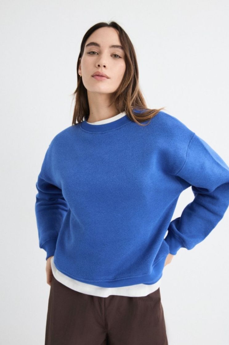 Lumen round neck jumper Klein blue