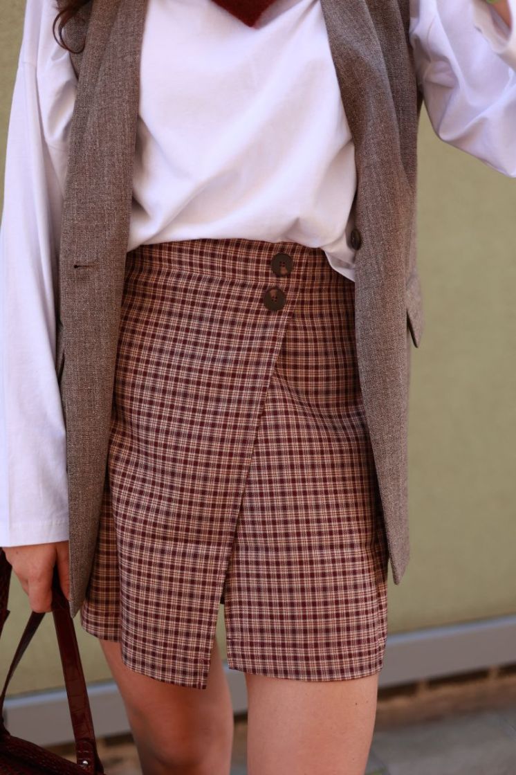 Kairos mini skirt Garnet