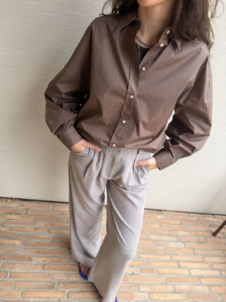 Hazeiw shirt coffee quartz