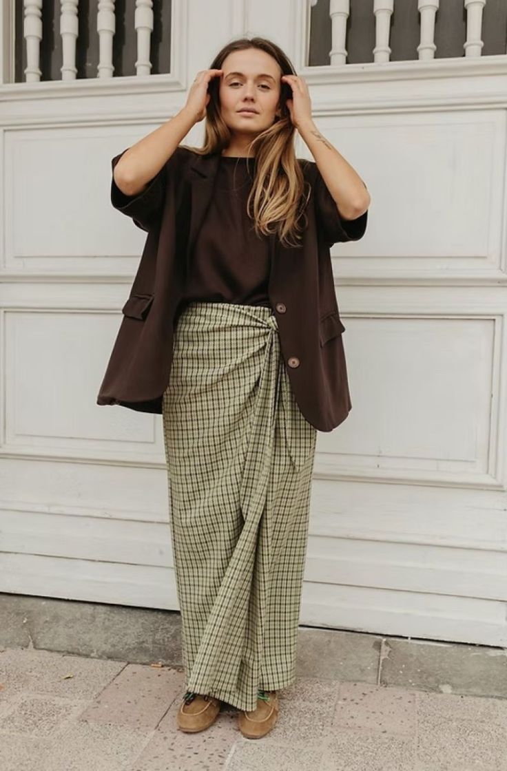 Skirt Joelle Groene ruit