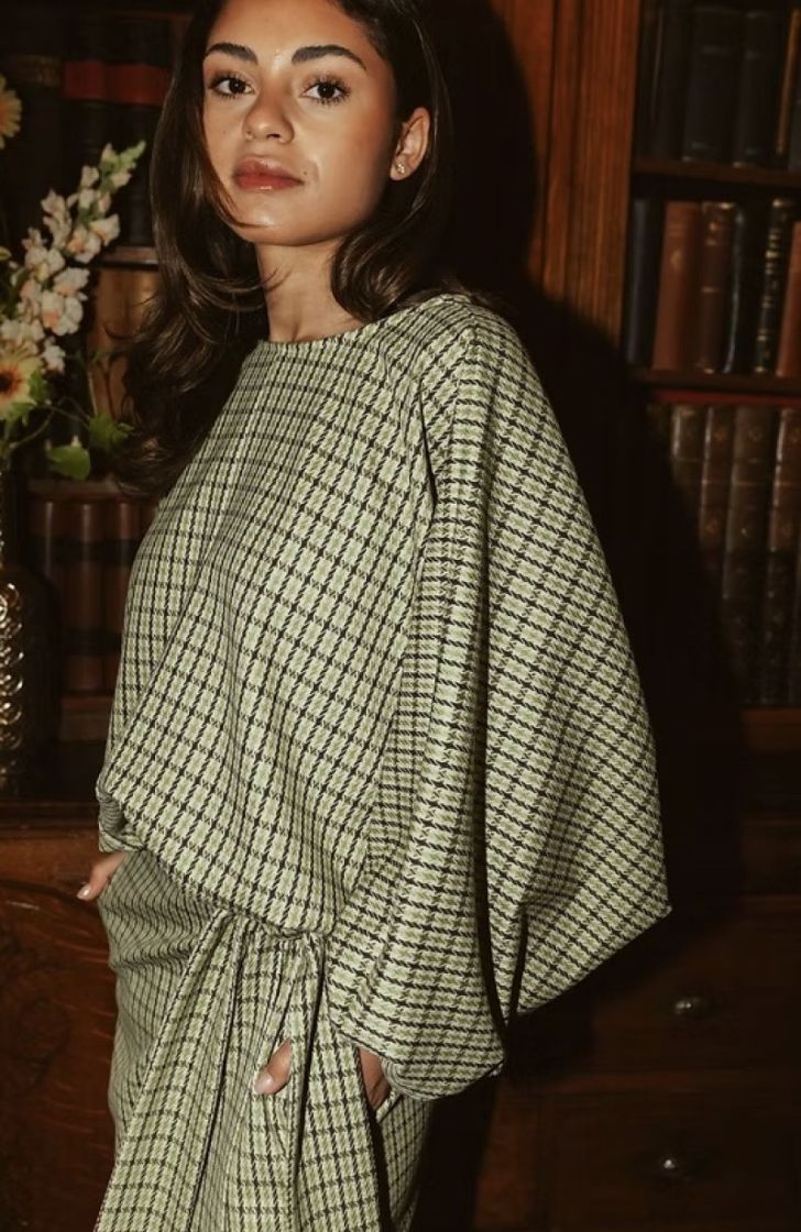 Blouse Zoe Groene ruit