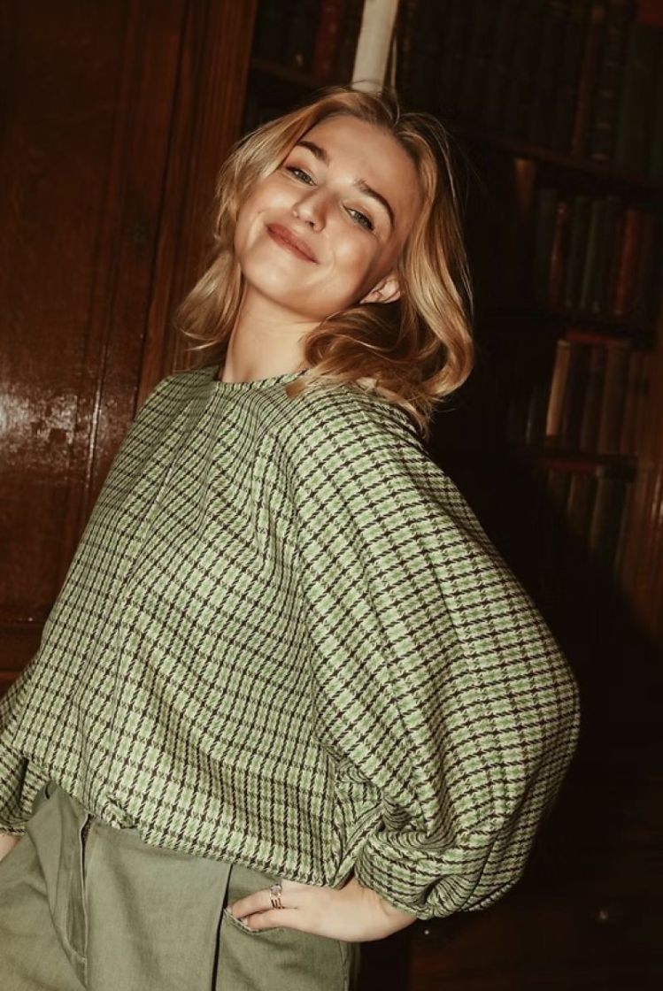Blouse Zoe Groene ruit