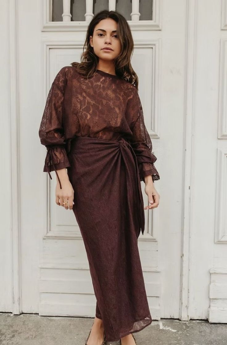 Blouse Lucy Bordeaux kant
