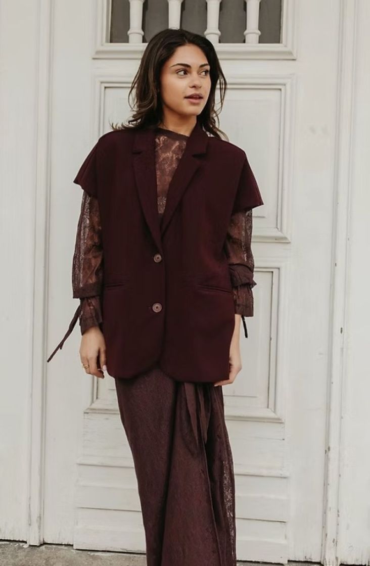 Blazer Alba Bordeaux