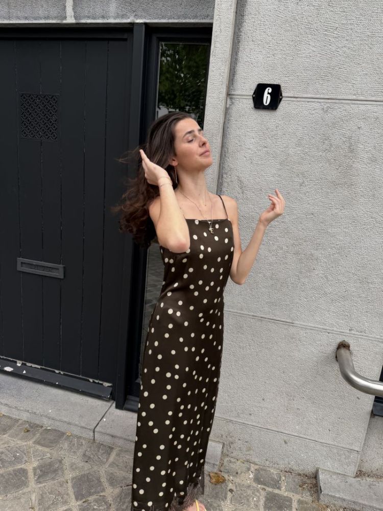 MschJionna irida strap dress Delicioso dot