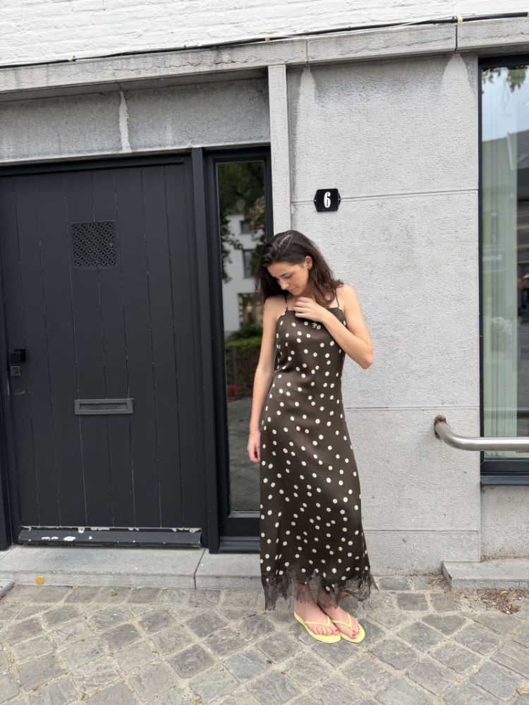 MschJionna irida strap dress Delicioso dot