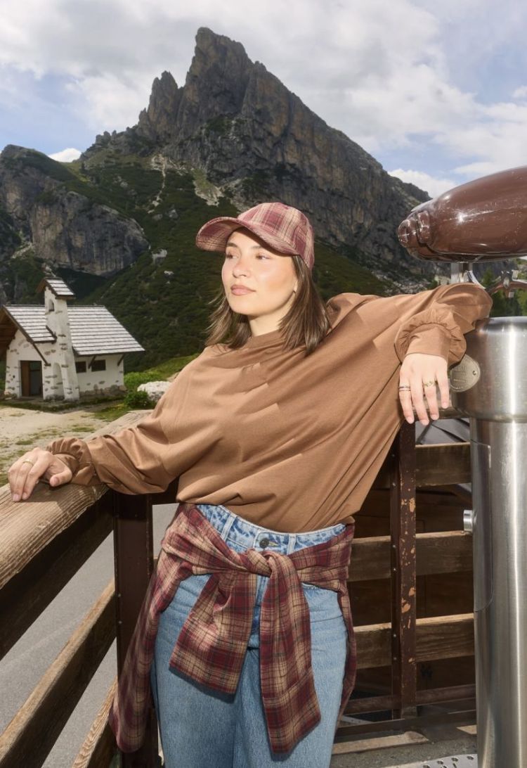 Loren flanel Check Bordeaux