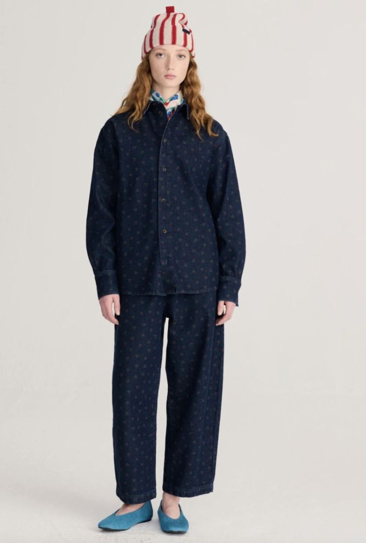 Swamp Whirl denim Navy Blue