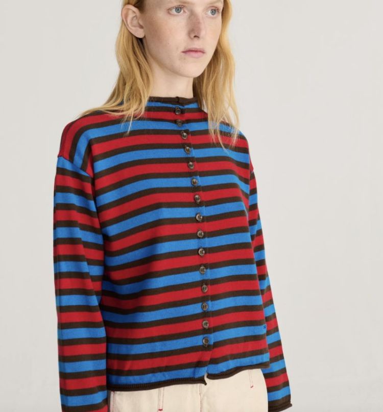 Striped Cotton cardigan Multicolor