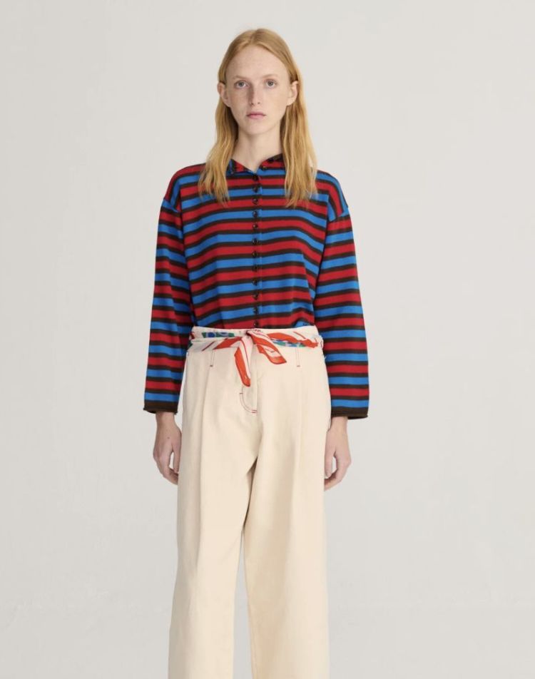Striped Cotton cardigan Multicolor