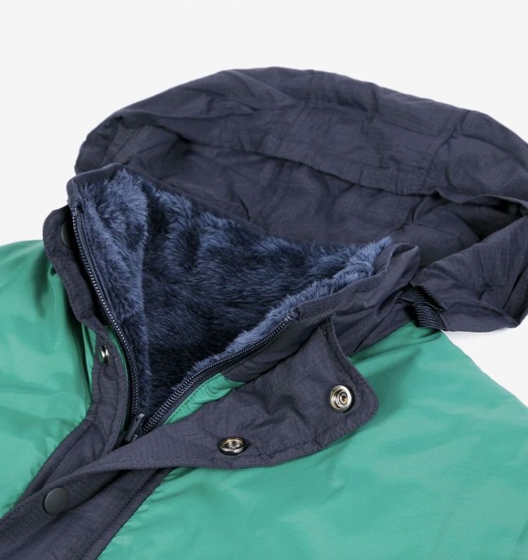 Reversible nylon sherpa Dark Brown