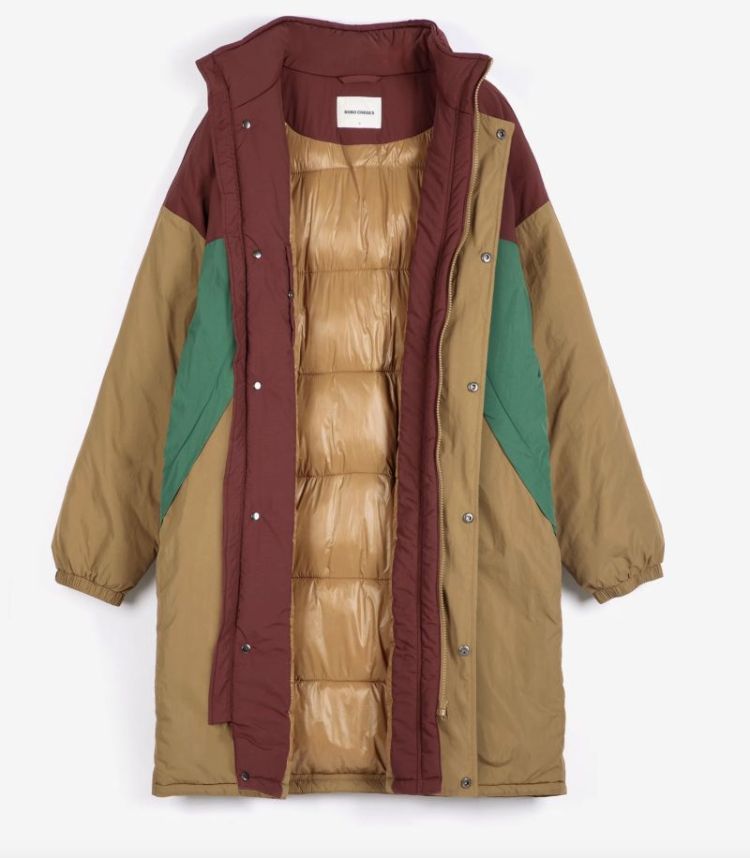 Oversize long block puffer green