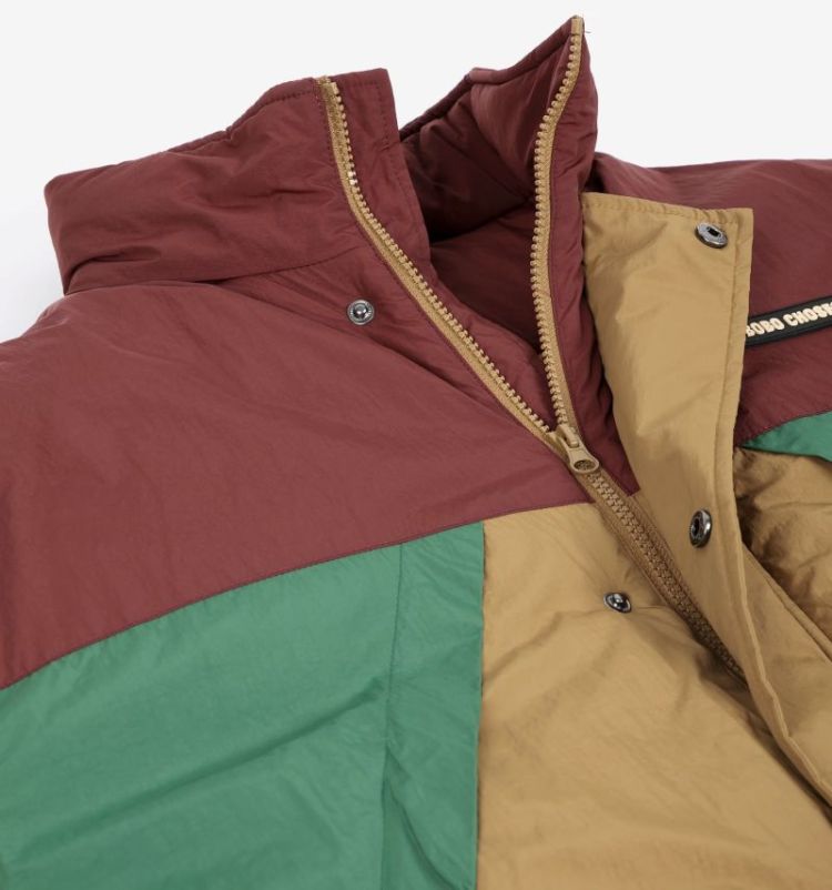 Oversize long block puffer green
