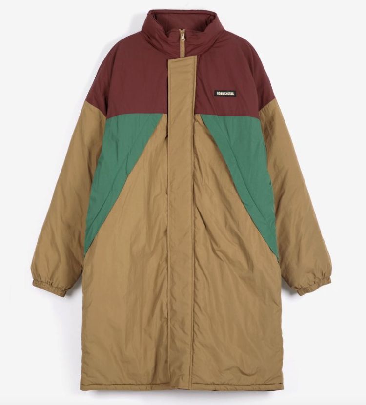 Oversize long block puffer green