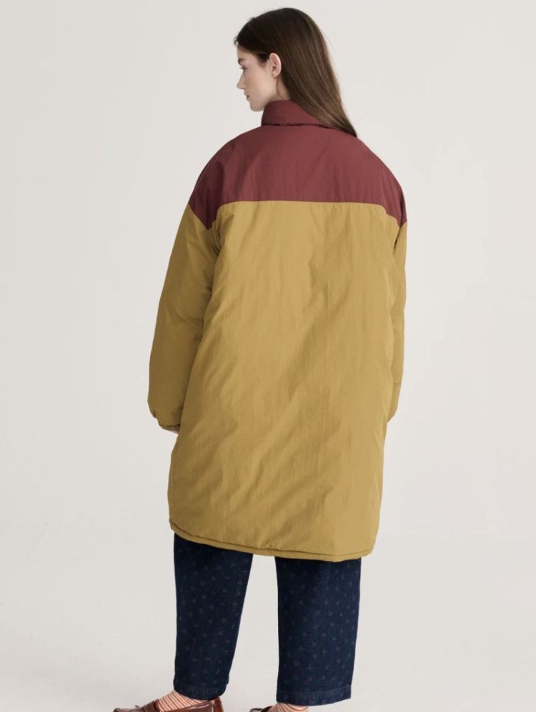 Oversize long block puffer green