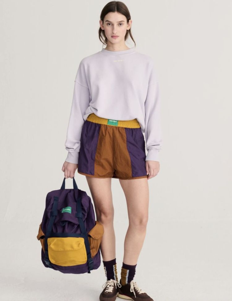 Color block backpack multicolor