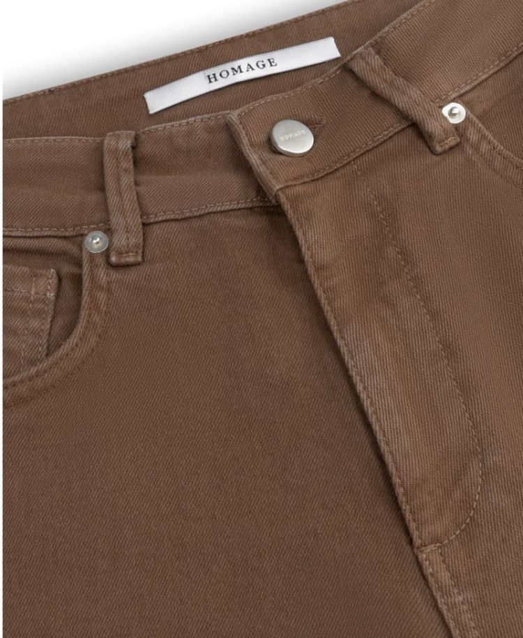 Bella colored baggy jeans Brown