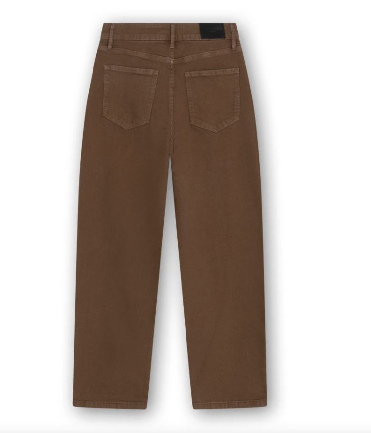 Bella colored baggy jeans Brown