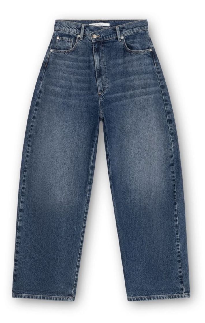 Dean curved baggy jeans  Dark wash