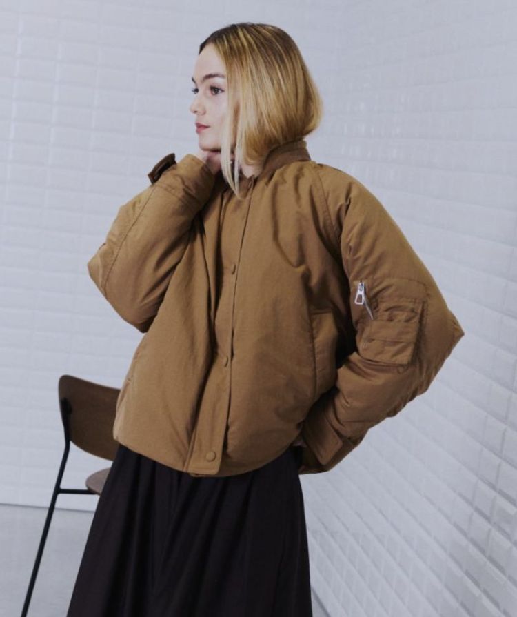 WBLGRAPPY BOMBER DARK CAMel
