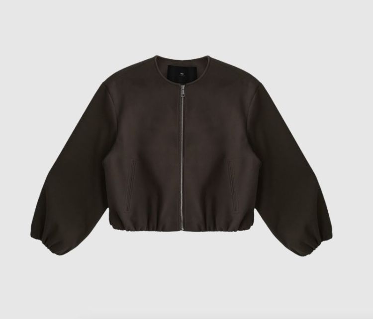 WBLKENNEDY BOMBER JACKET DARK BROWN