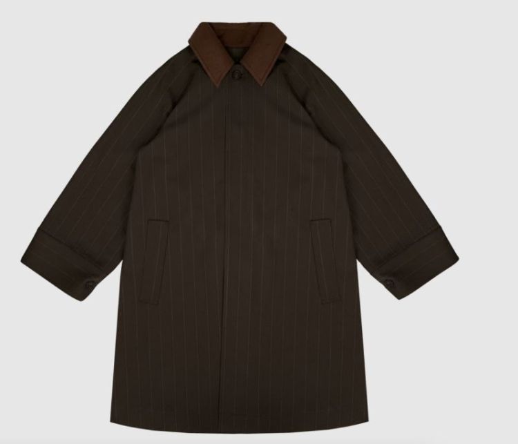 WBLJAYLINE TAILORED COAT DARK BROWN STRI