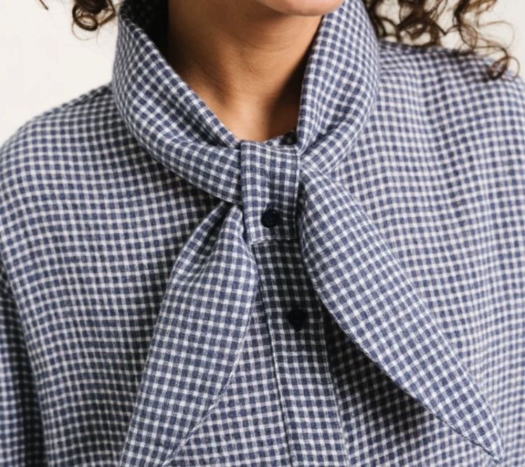 Charlie Scarf Shirt Bleu