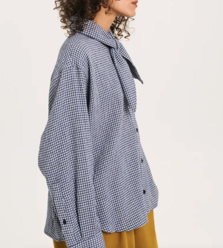 Charlie Scarf Shirt Bleu